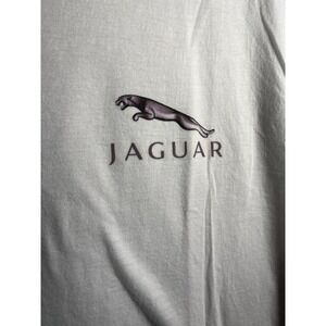 Vintage 90s Jaguar Spirit Of Competition White Logo Print T Shirt Car Sport SZ M